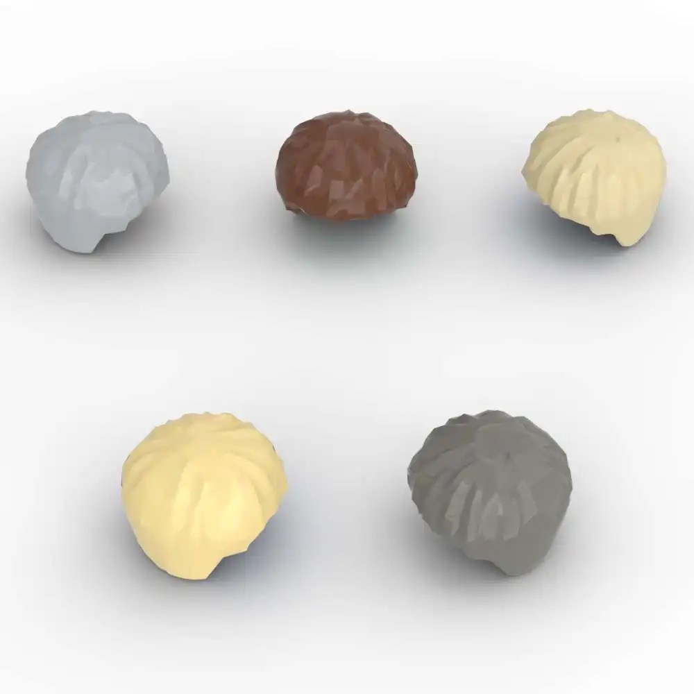 MOC 10 Stück Haare 40240 Kurz X219 Bausteine-Set Bowl Cut Figurenteile Ziegelsteine Spielzeug für Jungen Kinder Besondere Feiertags-Geburtstagsgeschenke