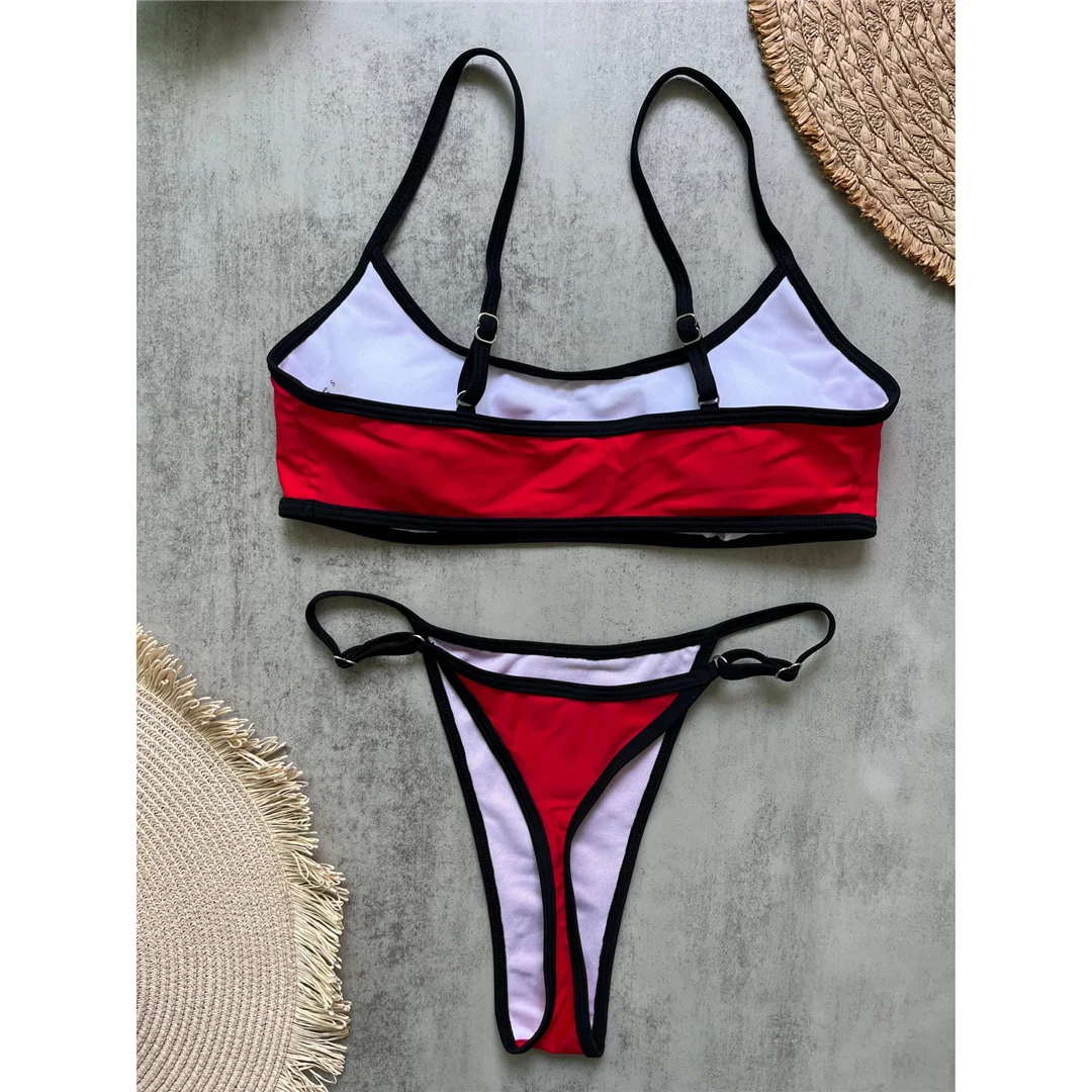 Sexy Extrem String Mini Micro Tanga Bikini Damen Badeanzug Frauen Bademode Zweiteiliger Bikini-Set Badeanzug Schwimmanzug V8248 – Detail 11