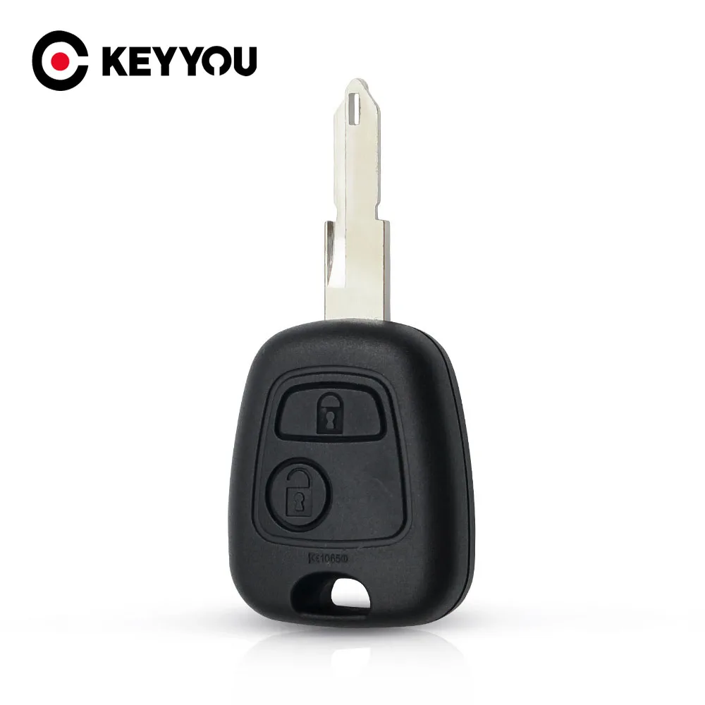 

Чехол для дистанционного ключа автомобиля KEYYOU для Peugeot 106 107 206 207 306 307 407 Partner Xsara Picasso NE73 Blade 2 кнопки