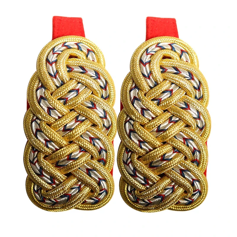Vintage Braided Shoulder Boards Epaulets Epaulettes Uniform Coat Decoration Accessories Cosplay Costume Stage Performance
