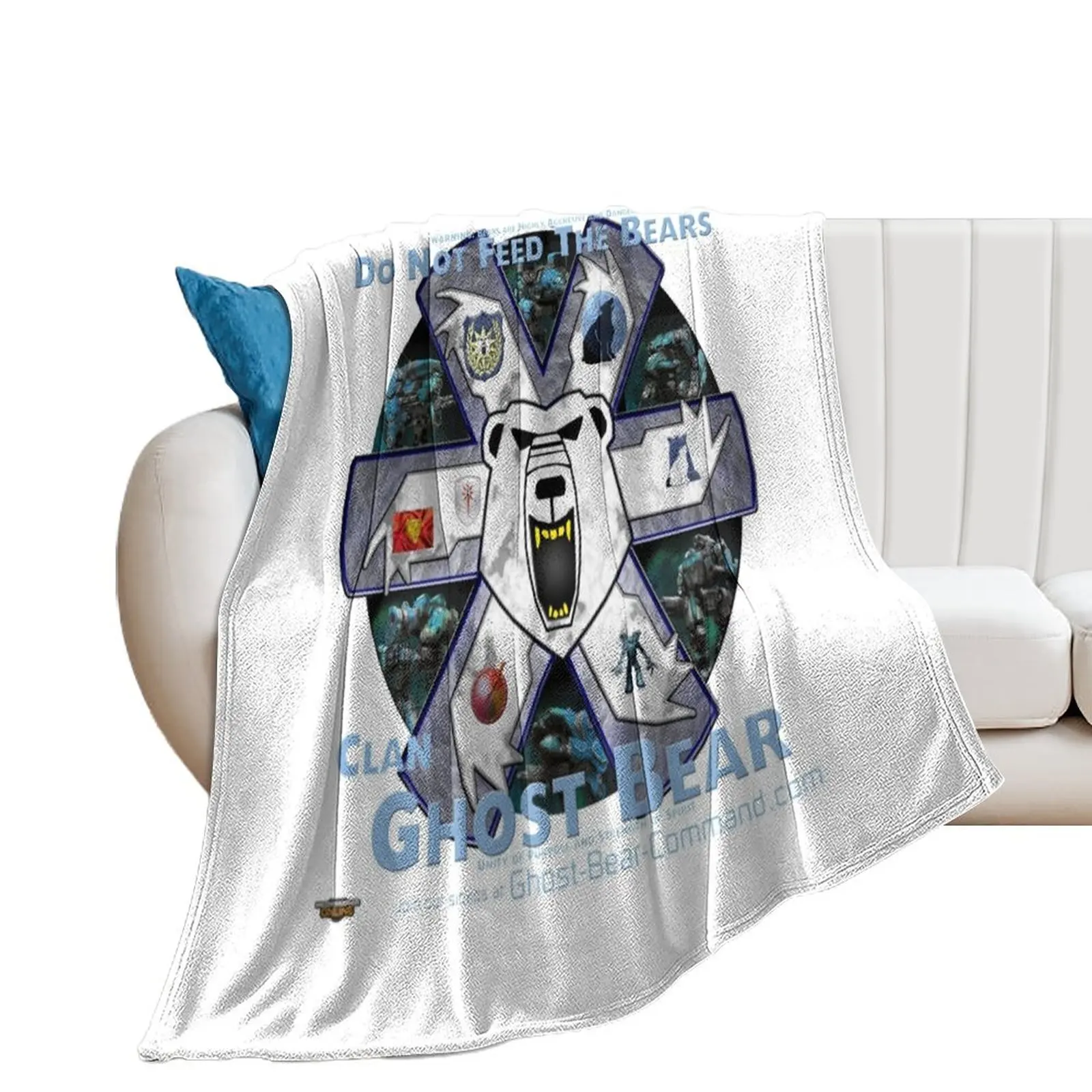 Clan Ghost Bear Recruitment Poster Q2.14 Throw Blanket manga Moving Decorative Sofa Blankets