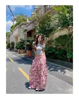 Unique Pink Camouflage Cargo Pants High Waisted Wide Leg Casual Streetwear with Drawstring Waist & Side Pockets Hip Hop Dance - Image 6
