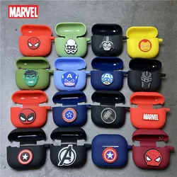 Cartoon Marvel Earphone Case for 2021 New Airpods 3 Silicone Wireless Bluetooth Earbuds Charger Protective Cover With Hook
