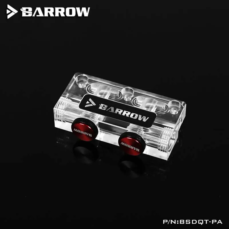 Barrow-Kit adaptador de puente de bloque de agua GPU tipo L, acrílico, multifunción, para PC, modificación de refrigeración líquida, BSDQT-PA
