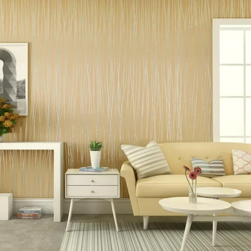 Gulungan Wallpaper non-tenun warna polos untuk ruang tamu kamar tidur dekorasi latar belakang TV dekorasi rumah Modern tapeta winylowa