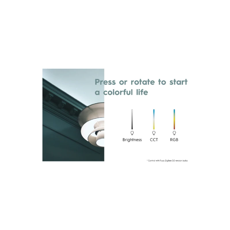 Tuya-接続されたライトスイッチボタン,ワイヤレスコントローラー,バッテリー,Zigbeeゲートウェイ経由の自動化シナリオ,3.0