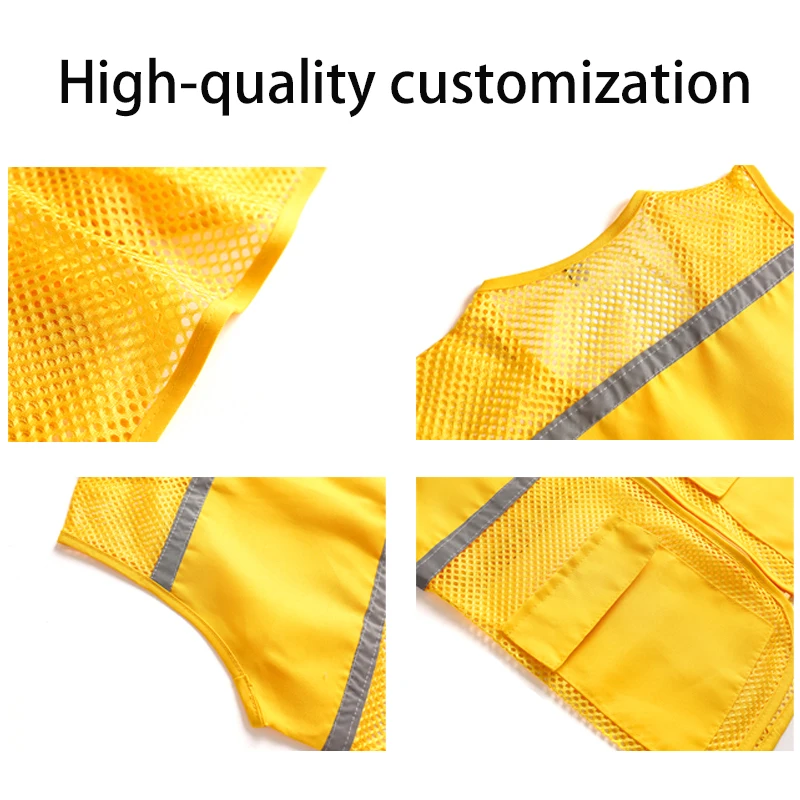 Frühling Und Sommer Atmungsaktive Mesh Werbung Freiwillige Weste Casual Frauen Und Männer Individuelles Logo Druck Logo Arbeit Kleidung