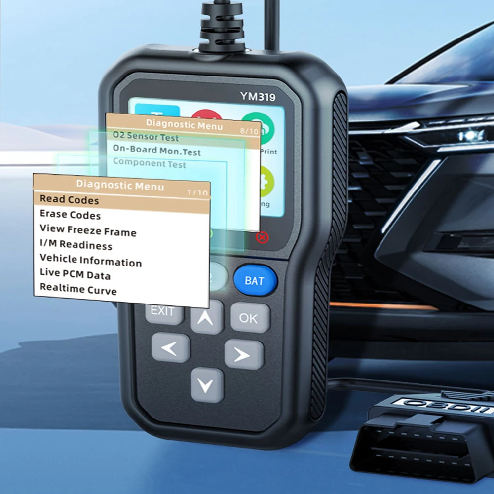 

Считыватель диагностических кодов автомобиля, считывание и стирание кодов неисправностей, ручной диагностический инструмент для автомобиля, инструмент диагностики данных в реальном времени для автомобиля