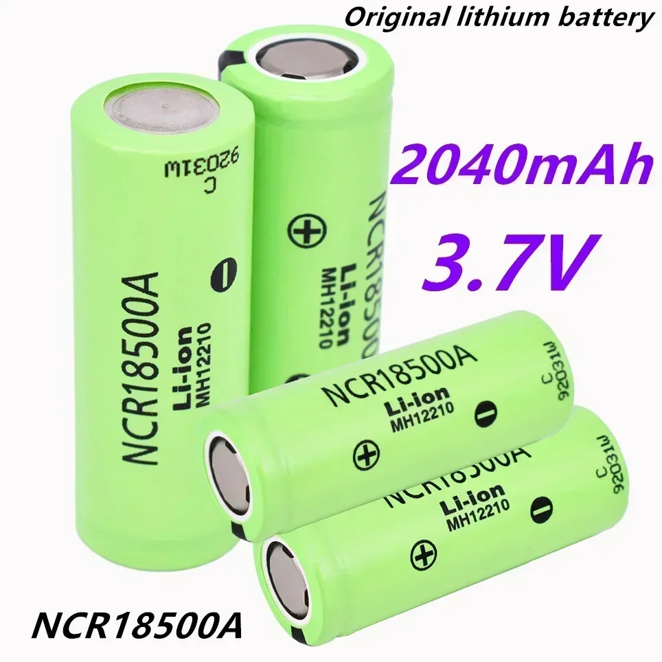 Bateria de Alta Qualidade para Lanterna de Brinquedo, 100% Original, 3.7V NCR, 18500, 2040mAh, 3.6 V, Novo, ECT