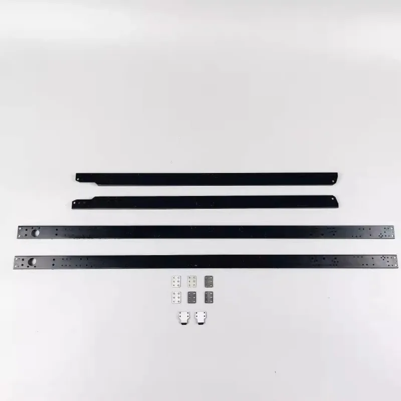 1 Set Black Simulation Aluminum Alloy 8X8 Girder for 1/14 Iveco Dedicated Diy Parts