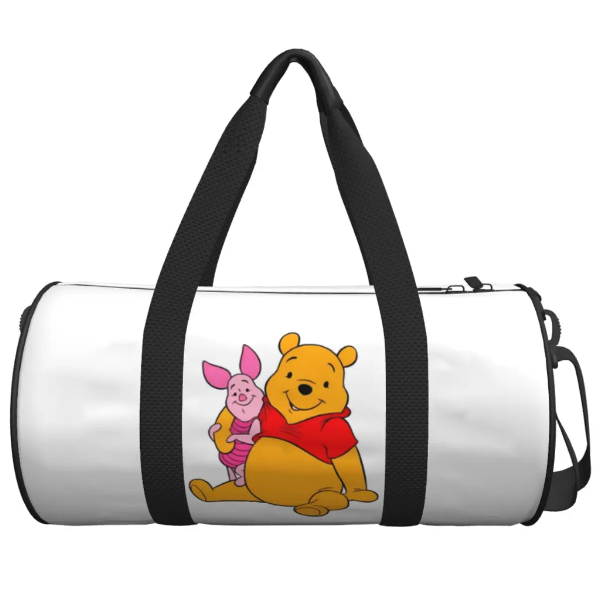 

Winnie The Pooh And Piglet Travel Bag Swimming Gym Bag Male Female Large Capacity Retro Sports Fitness Bags Oxford Handbags