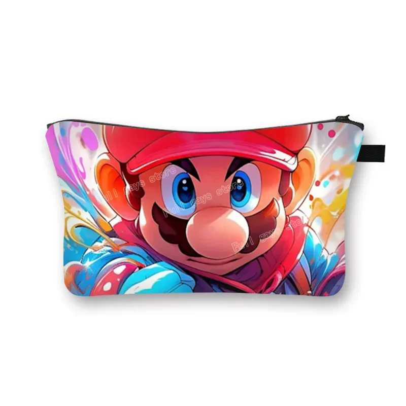 Мультяшные Супер Марио 3D косметички с принтом, женская косметичка, милые дорожные органайзеры, портативная косметичка для девочек, подарок на Рождество