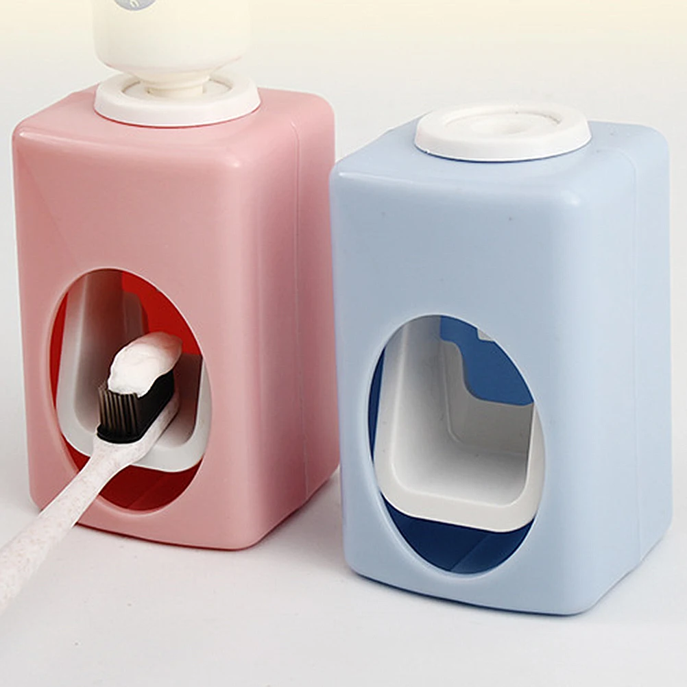 

2 PCS Multi-purpose Toothpaste Dispenser Squeezer Wall Mount Fully Automatic Child