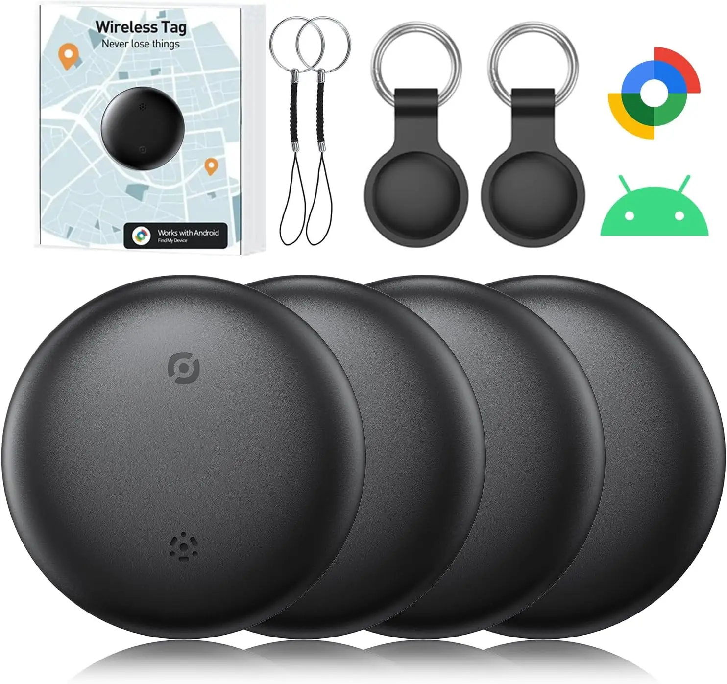 Tag Pelacak Google Find Hub Cerdas Untuk Aplikasi Google Find My Device (Find Hub). Pencari Kunci, Bagasi, Koper, Ransel, Dompet