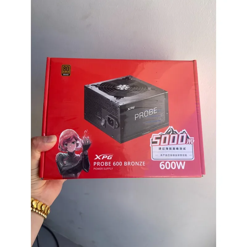for XPG PROBE 600 BRONZE 600W Power Supply Unit Brand New Sealed High Efficiency Modular PC Gaming PSU