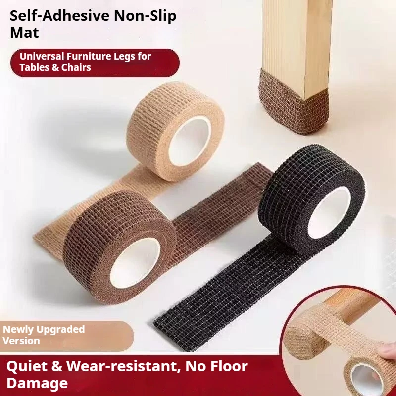 4-meter Adhesive Tape Self-adhesive Chair Foot Pad, Silent and Non Slip Foot Pad, Floor Protection Cover, Table and Chair Legs