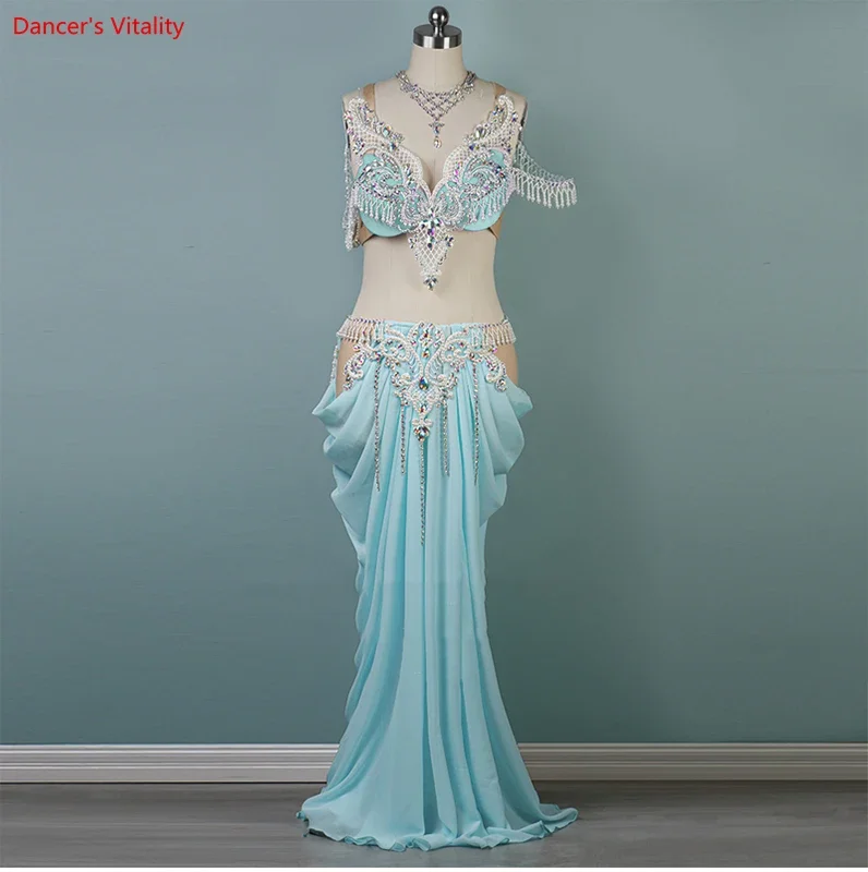 Women Belly Dance Competition Costume Set for Children Bellydancing Performance Suit High-End Custom Kid Oriental Outfit Clothes