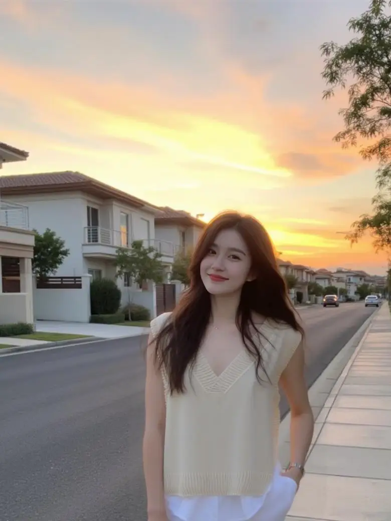 

Жилет женский вязаный жилет с v-образным вырезом свободного покроя и асимметричный силуэт с боковым разрезом для повседневного универсального образа в корейском стиле