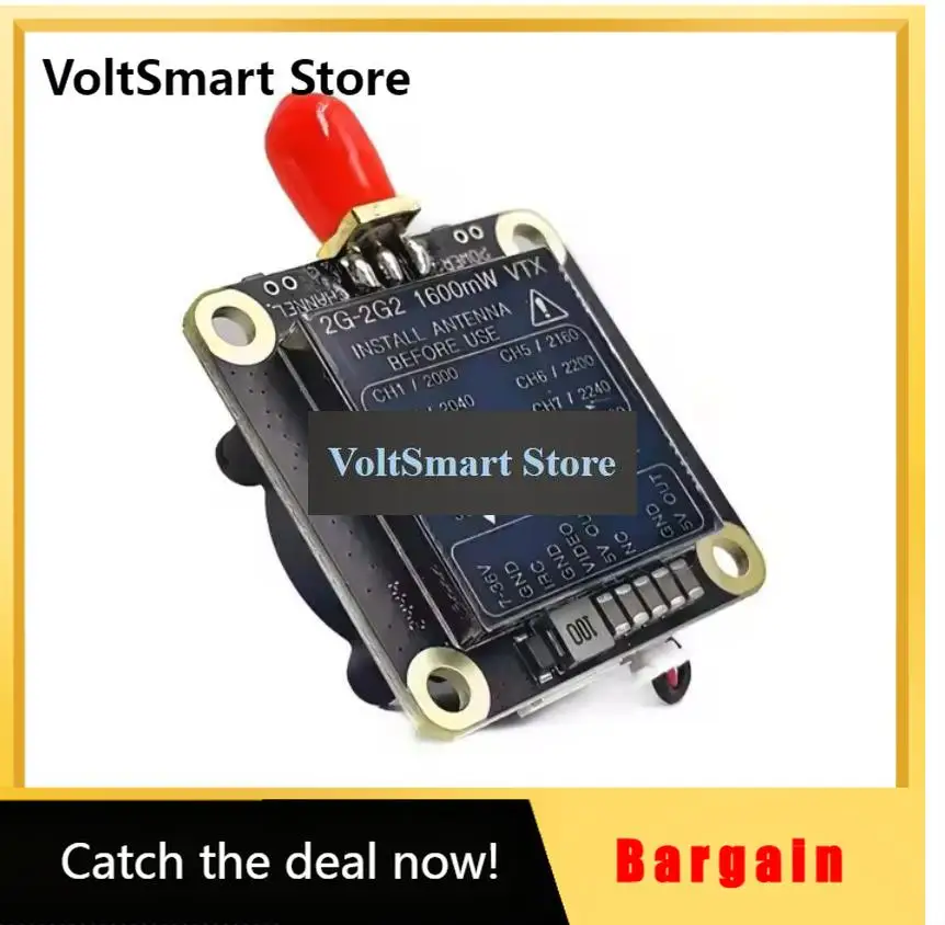 VoltS1.7G 1.6W FPV VTX 1.7G 2.2G VRX 8CH FPV Wireless Video Transmitter Receiver Module PAL/NTSC For FPV Goggles Fatshark Skyzon