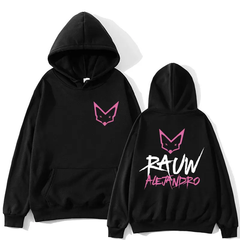 Singer Rauw Alejandro Classic Hoodie Men Women Fashion Design Sweatshirt Hip Hop Gothic Oversized Fleece Long Sleeve Streetwear