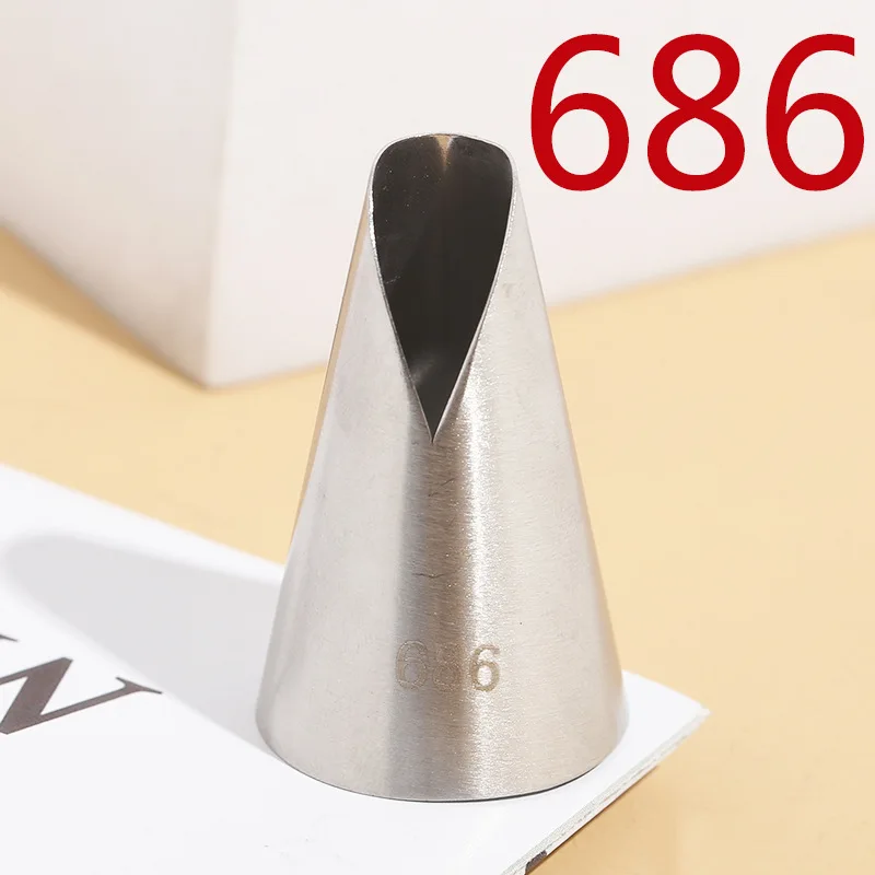 

Pastry Nozzles for Cream Confectionery Nozzle Icing Piping Nozzles for Cakes Baking Tools Stainless Steel Pastry tips #686