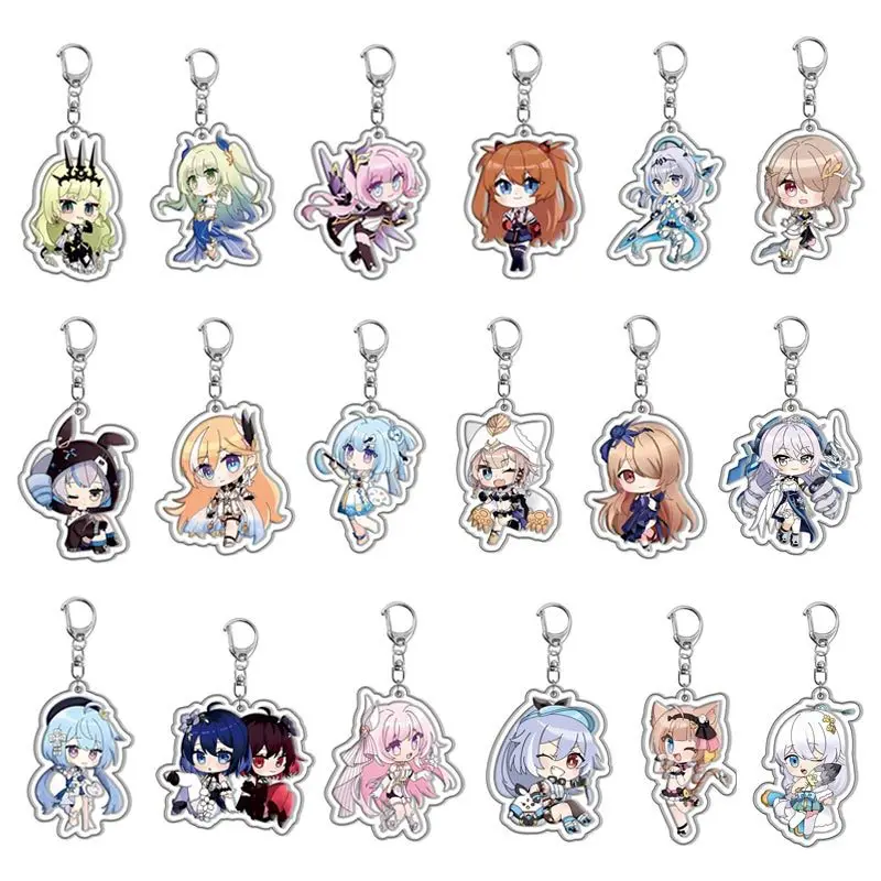 Game Honkai: Star Rail Dan Heng March 7th Luocha Blade Kafka Cute Acrylic Figure keychain Keyring Collection Model Gifts