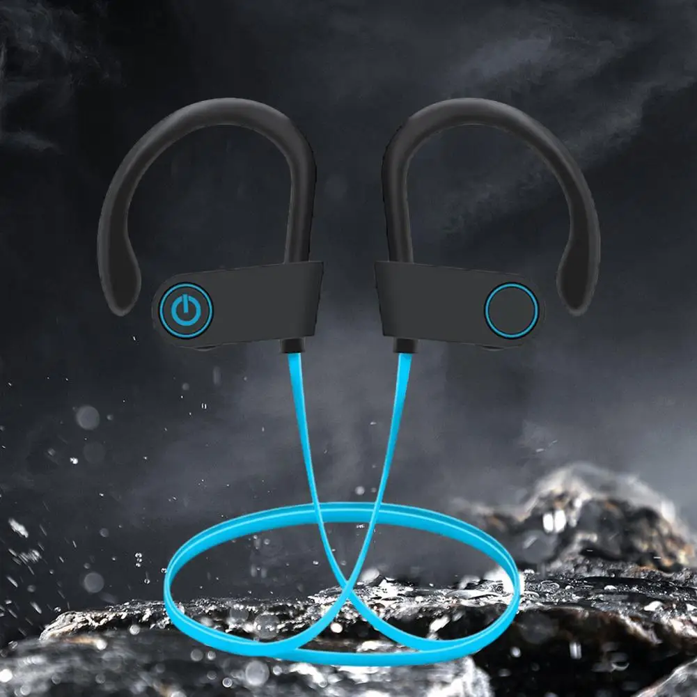 5.0 Wireless Headphones with Sound Waterproof Wireless Sports Earbuds Hifi Sound Noise Cancelling Bluetooth 5.0 for Gym Running