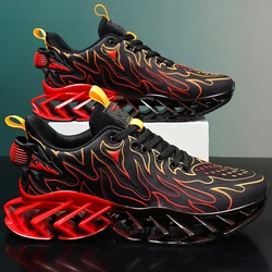 Sneakers Man Flat Casual Mesh Breathable Tennis Shoesfashon Thick Bottom Cushioning Sports Walking Shoes for Men Sneakers