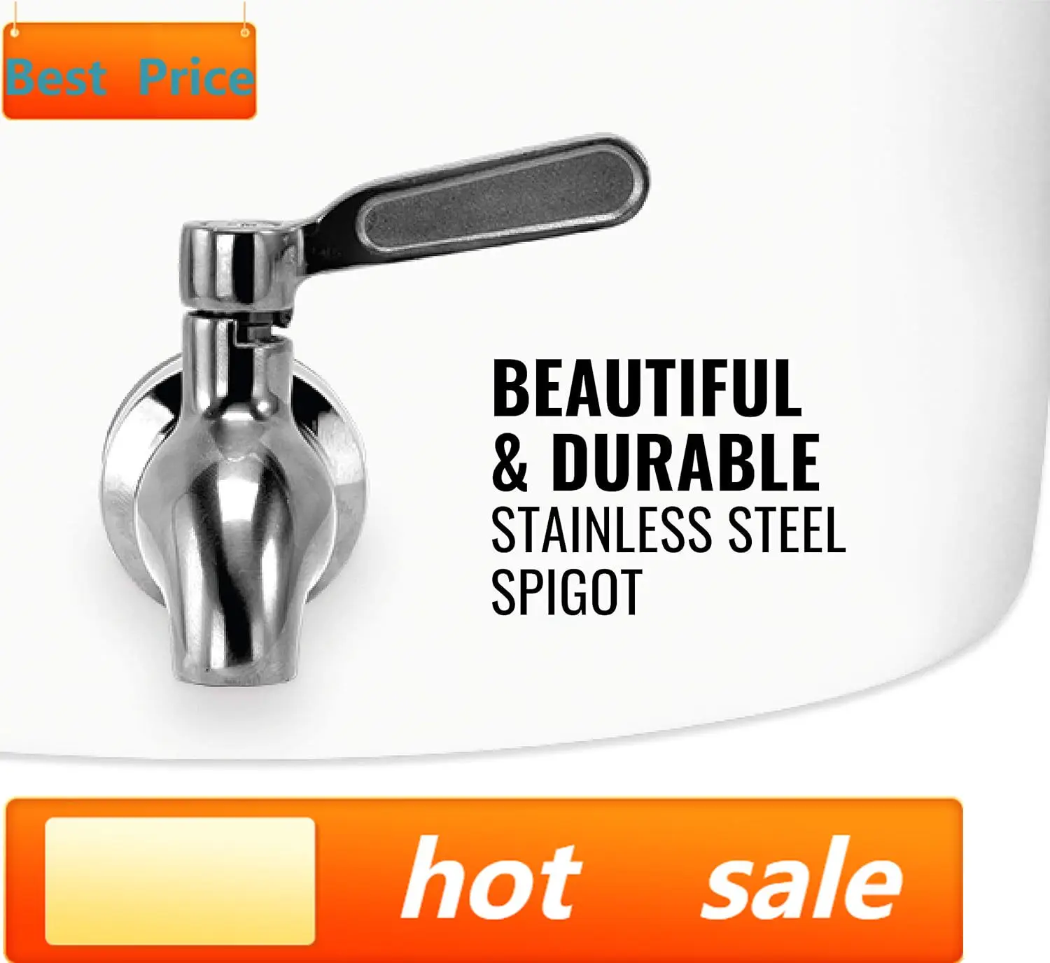 

hot-sellingGeo Sports Porcelain Ceramic Crock Water Dispenser, Stainless Steel Faucet, Valve and Lid Included. Fits 3 to 5 Gallo