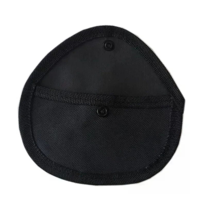 1Pc Shockproof Brass 4 Finger Tool Protection Bag With Soft Lining Hanging Buckle Tool Waist Bag For Small Parts Storage