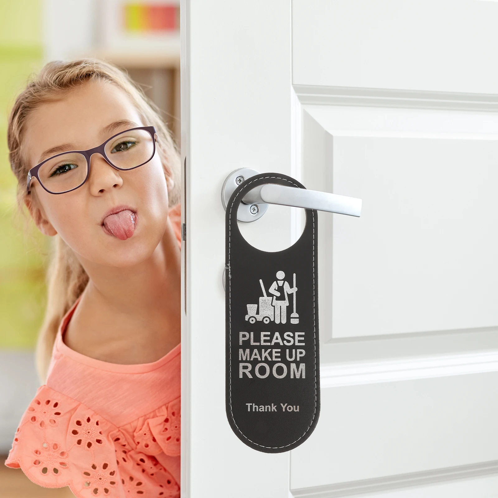 

3pcs Door High Quality Reminder Hotel Sign Pendant Hotel Office Cleaning Reminder Tag