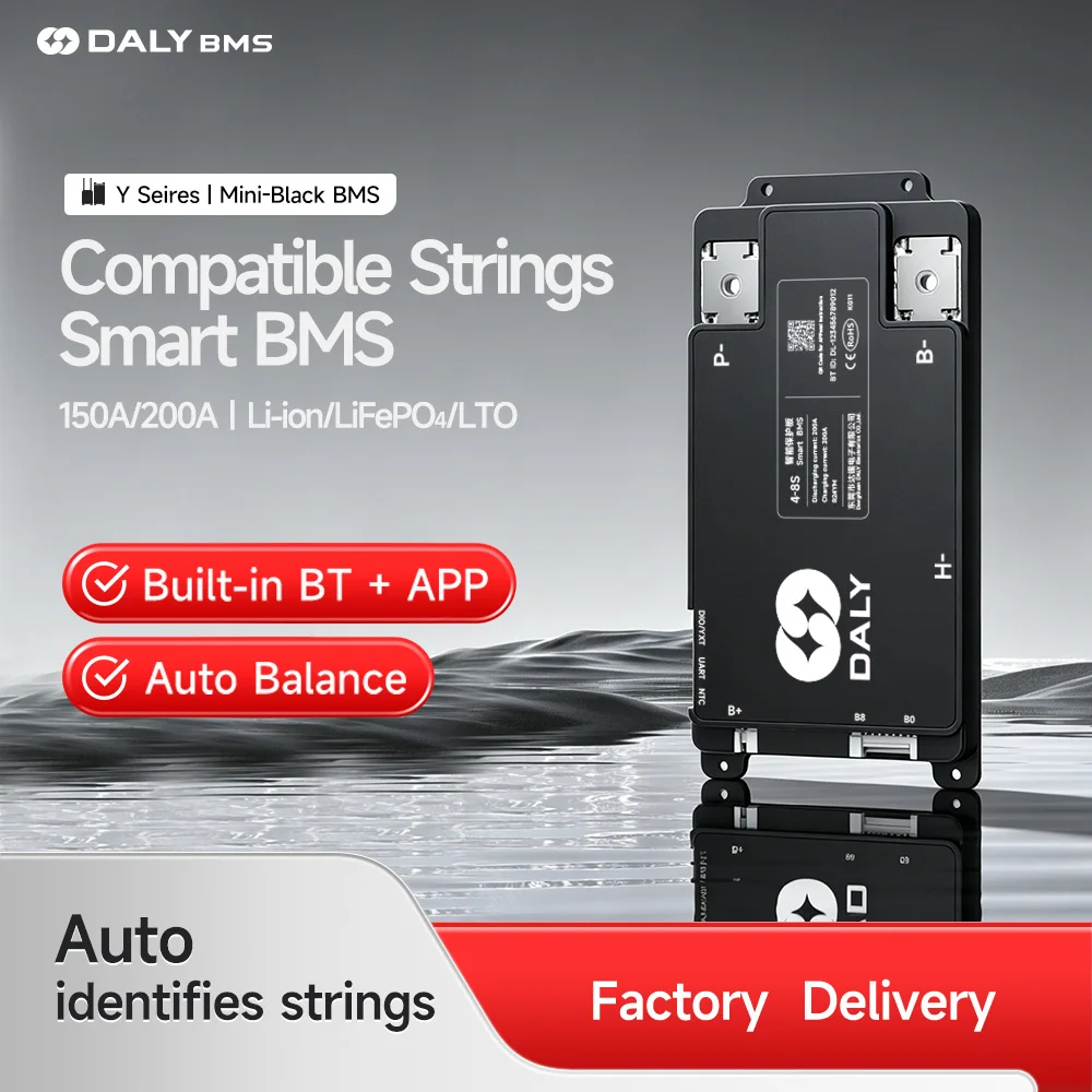 

DALY BMS Smart BMS 4S 6S 8S 12S 13S 14S 16S 17S 20S 24S Bluetooth BMS 150A 200A Lifepo4 Li-Ion LTO Battery