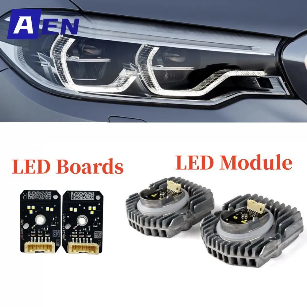 White Daytime Running light LED chips For 17-20 BMW 5 Series G30 G31 F90 M5 G32 6' GT Adaptive LED Headlight DRL 63117214940