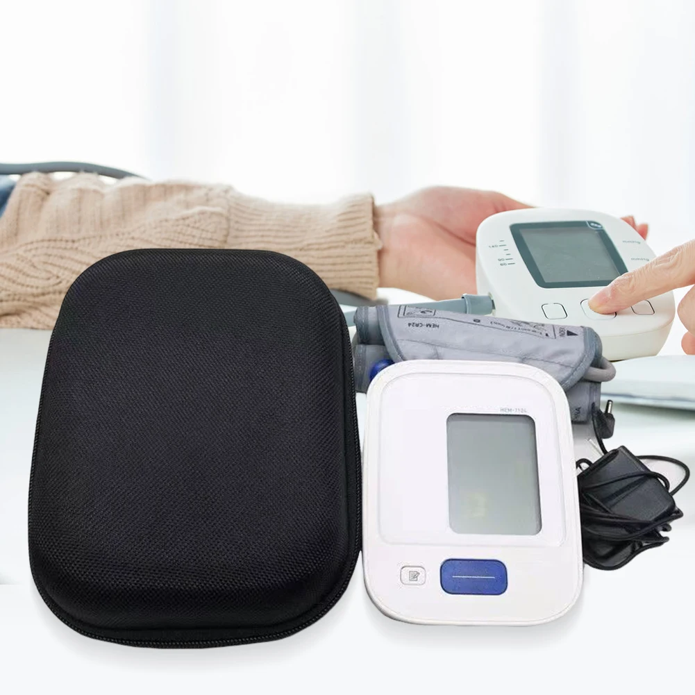 

Carrying Storage Travel Bag Shockproof Hard Case Replacement Upper Arm Blood Pressure Monitor Case for Omron BP742N 5 Series