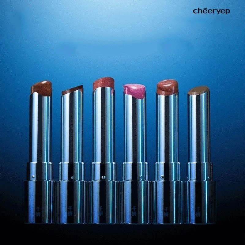 Cheeryep リップスティック クリスタルフィルム ソリッドリップグロス 長持ちするミラー仕上げ、ふっくらとした唇のリップバーム、女性のための保湿メイクアップ