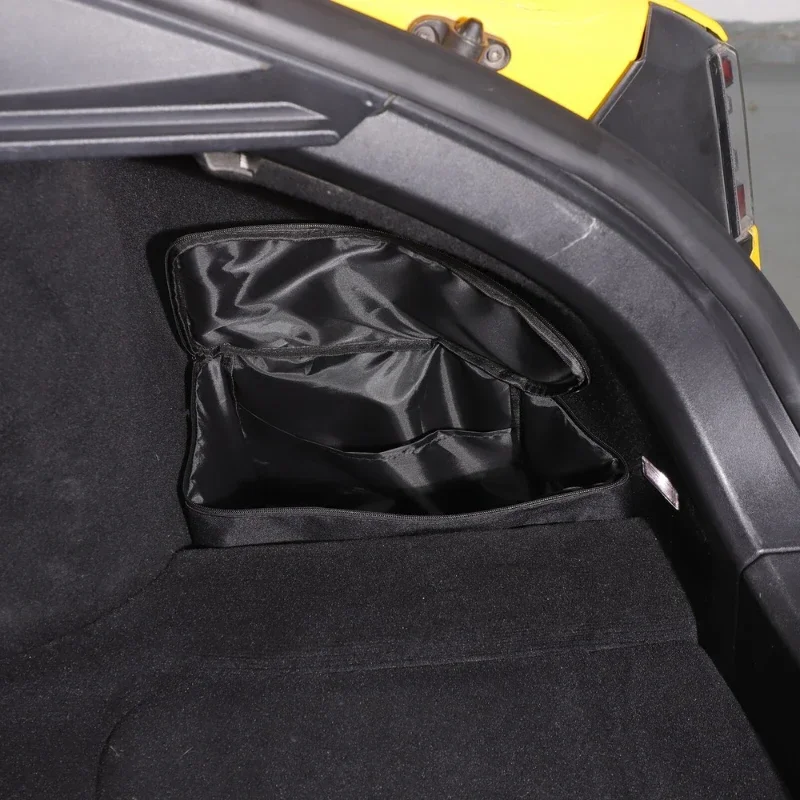 Oxford Cloth Black Car Trunk Left and Right Side Slot Storage Tool Bag Car Accessories For Tesla Model S 2014-2025