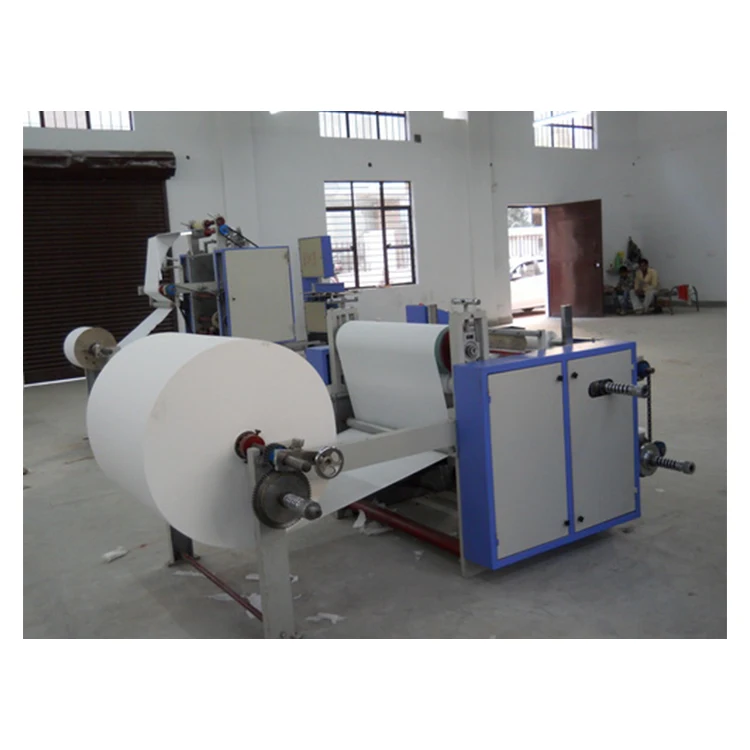 Toilet Paper Making Machine Flexible Width Setting Emboss Function Make Soft Household Tissue Roll For Supermarket Supply