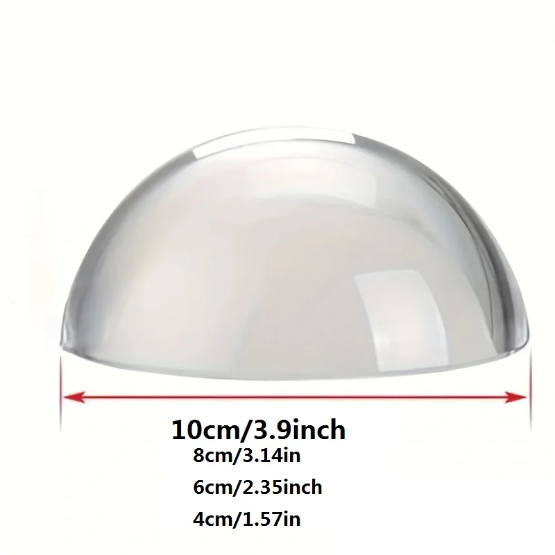 1pc Half Ball 40mm/60mm/100mm Paperweight Crystal Glass Paperweight Magnify Glass Paperweight Quartz Crystals Wedding Decor ﻿