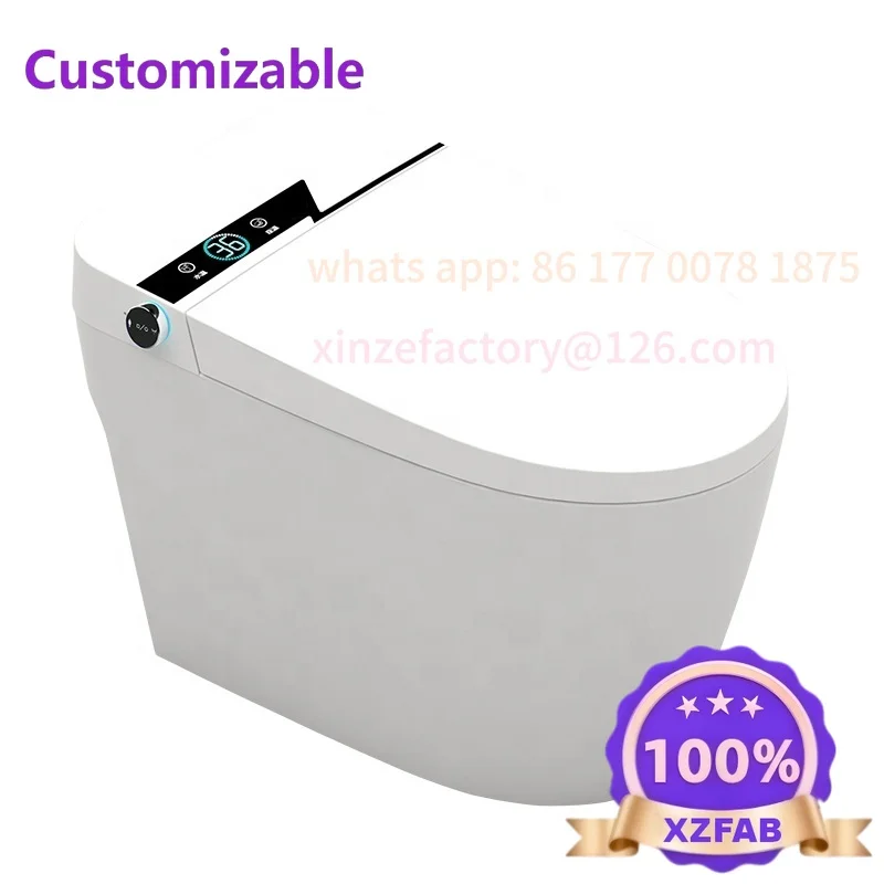 

Customizable Automatic Flushing Smart Electronic Bidet, Toilet Integrated Bathroom Smart Toilet
