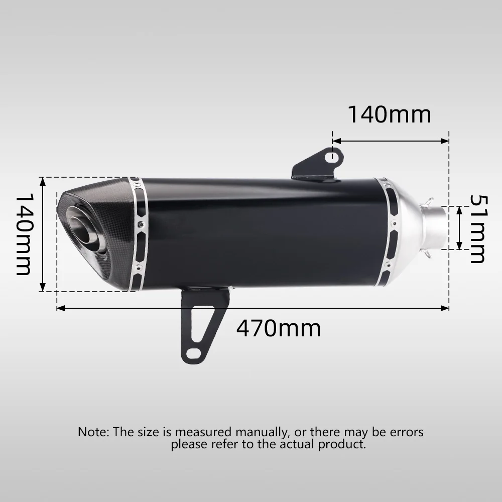 

Suitable for motorcycle XMAX300 xmax 2017-2023 Modified 51MM muffler with DB killer, can be removed