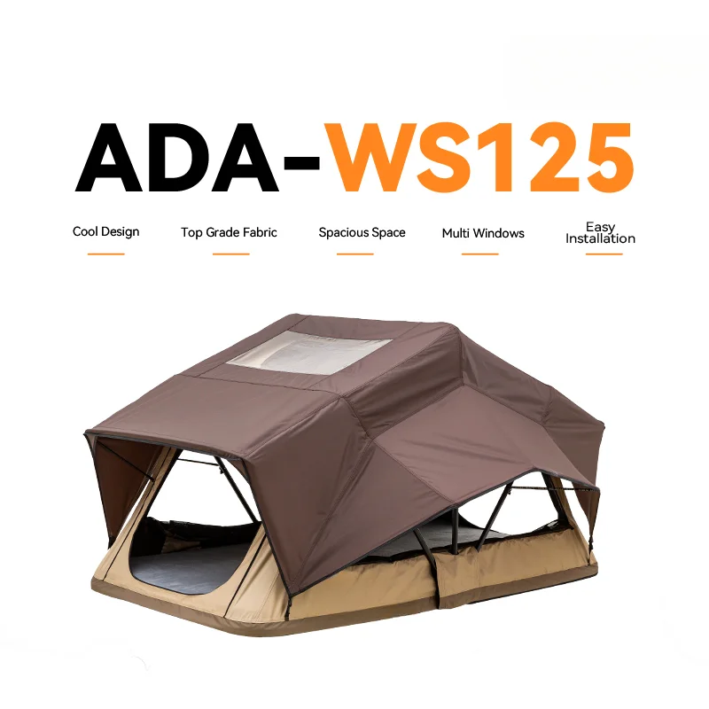 Hot Selling ADA OVERLAND 4x4 Offroad Soft Shell Car Roof Top Tent Super Lightweight No Pole Structure Fast Setup For Outdoor Ove