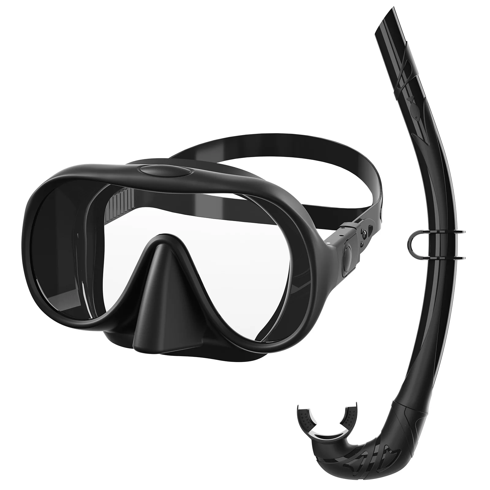 

New diving goggles, hardened tempered glass lenses, snorkeling set, liquid silicone large frame diving goggles.