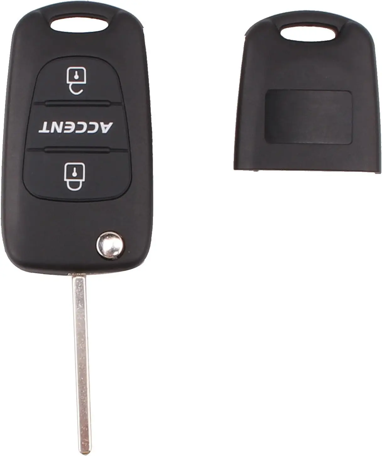 

3-кнопочный складной корпус автомобильного ключа для Hyundai Accent 2011-2013, чехол для дистанционного ключа автомобиля, чехол для брелока без ключа, корпус автомобильной сигнализации