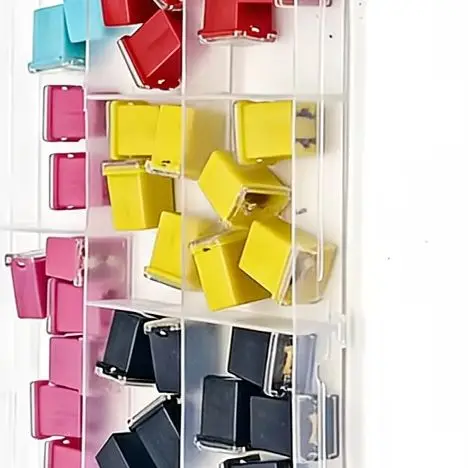 

Набор из 48 низкопрофильных лезвийных предохранителей из цинкового сплава 20-80 А для автомобилей, грузовиков, лодок, электрической защиты, с коробкой