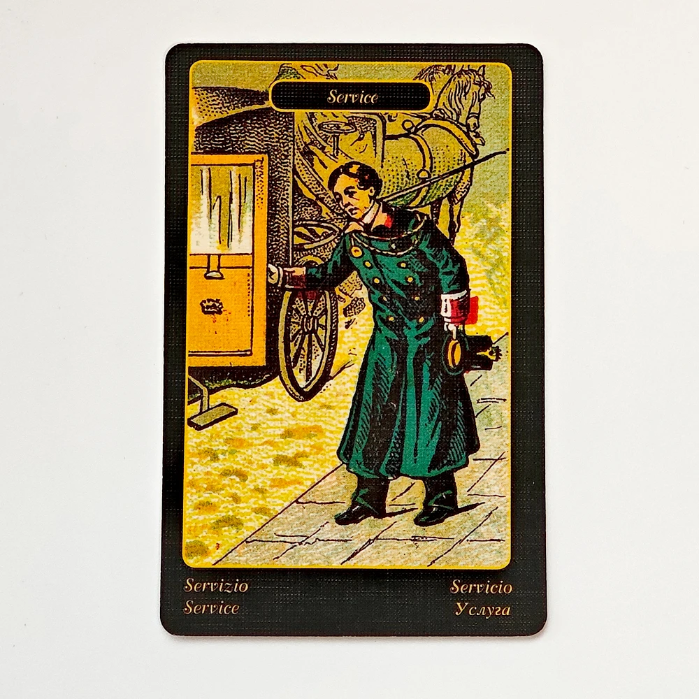 Gypsy Oracle Deck الإصدار الإنجليزي والإسباني 52 قطعة بطاقات أوراكل مطبوعة على بطاقات منقوشة مزدوجة 350GSM - 9*6 سم