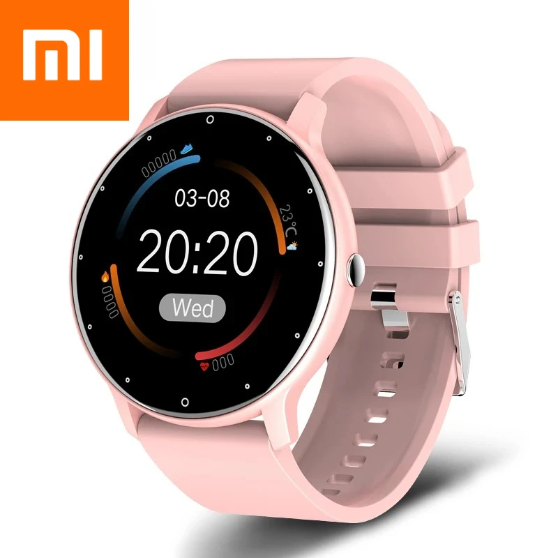 

Xiaomi 2025 Смарт-часы для мужчин с полным сенсорным экраном, спортивные часы для фитнеса, IP67, водонепроницаемые, Bluetooth для Android, ios, умные часы для мужчин + коробка