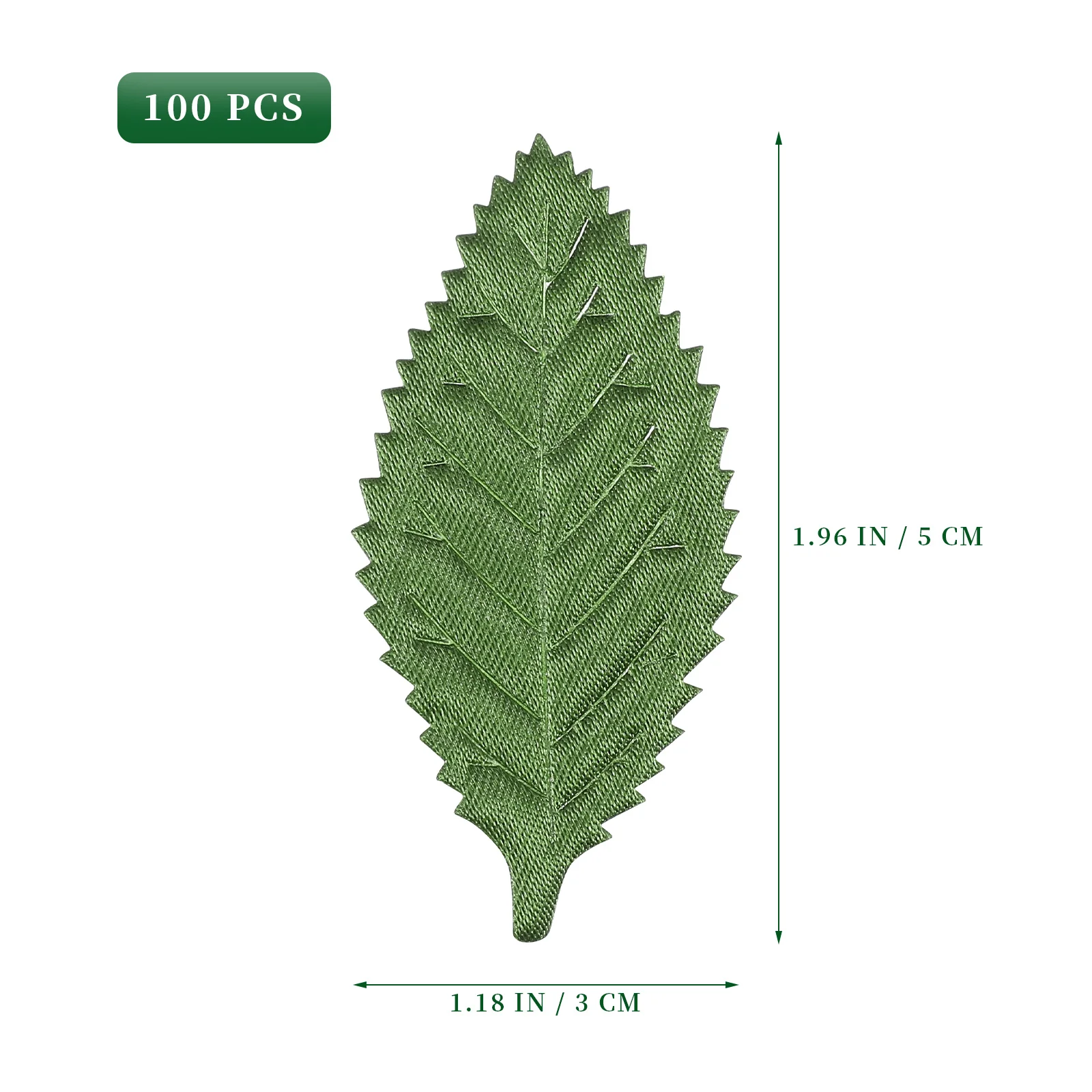 Ghirlanda di foglie fai-da-te Decorazione per feste di matrimonio Tessuto finto finto per progetti artigianali Verde Verde Verde