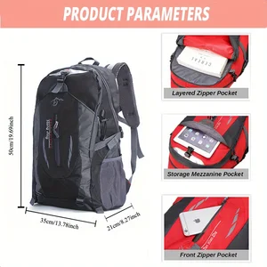 حقيبة ظهر نايلون مقاومة للماء للرجال والنساء حقيبة سفر كلاسيكية للمشي لمسافات طويلة في المدرسة كمبيوتر محمول رياضة في الهواء الطلق للنساء أفضل 12 حقيبة ظهر مقاومة للماء مبيعا - رقم 9