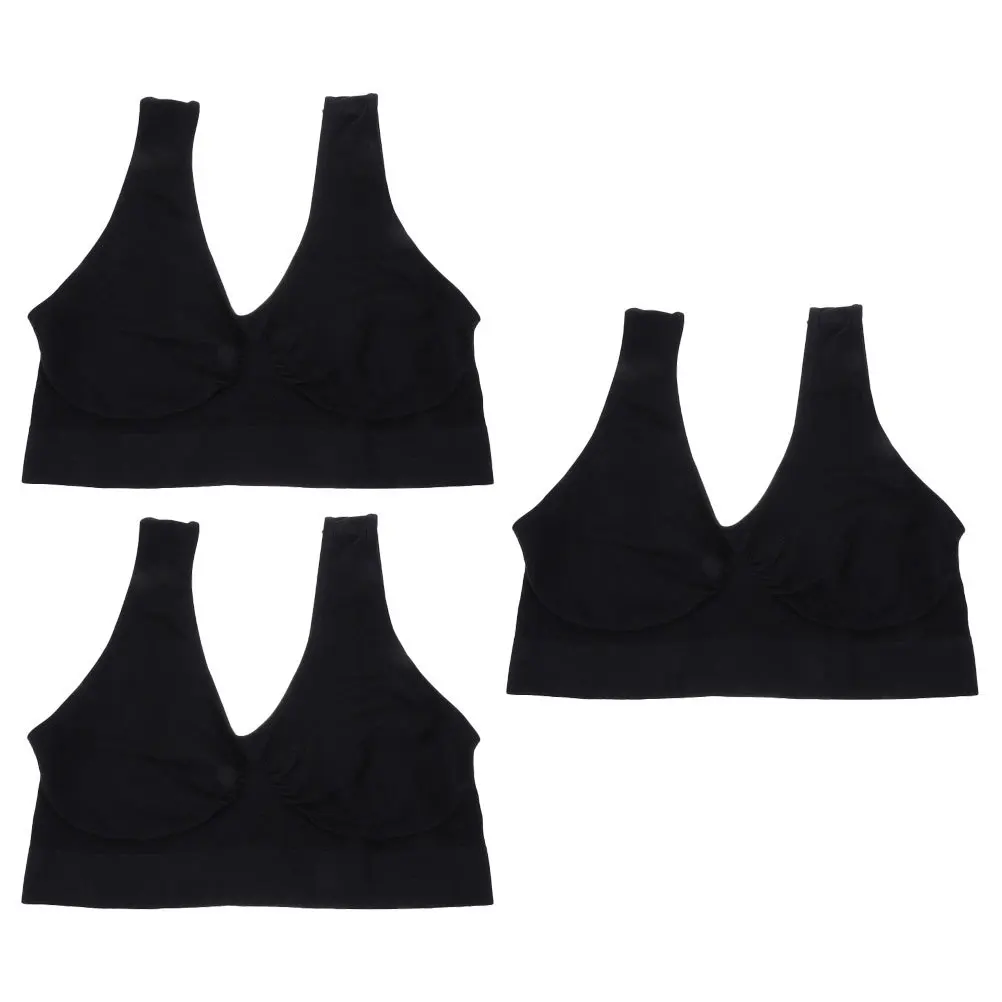 Sujetador deportivo de Yoga para mujer, ropa interior transpirable sin aros para correr y Fitness, cómodo sujetador de entrenamiento, ropa interior deportiva, 3 uds.