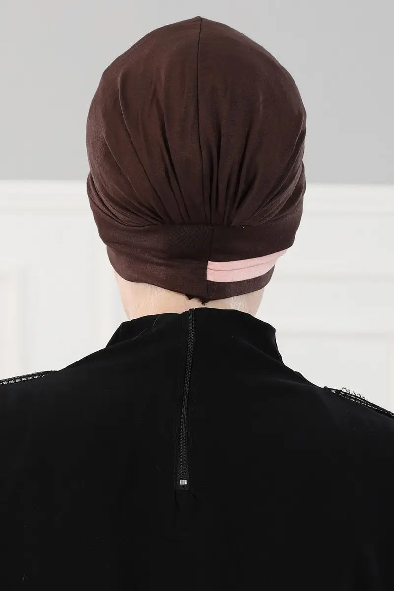 Cor dobro penteado osso marrom